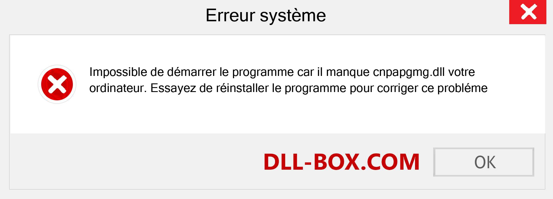 Le fichier cnpapgmg.dll est manquant ?. Télécharger pour Windows 7, 8, 10 - Correction de l'erreur manquante cnpapgmg dll sur Windows, photos, images